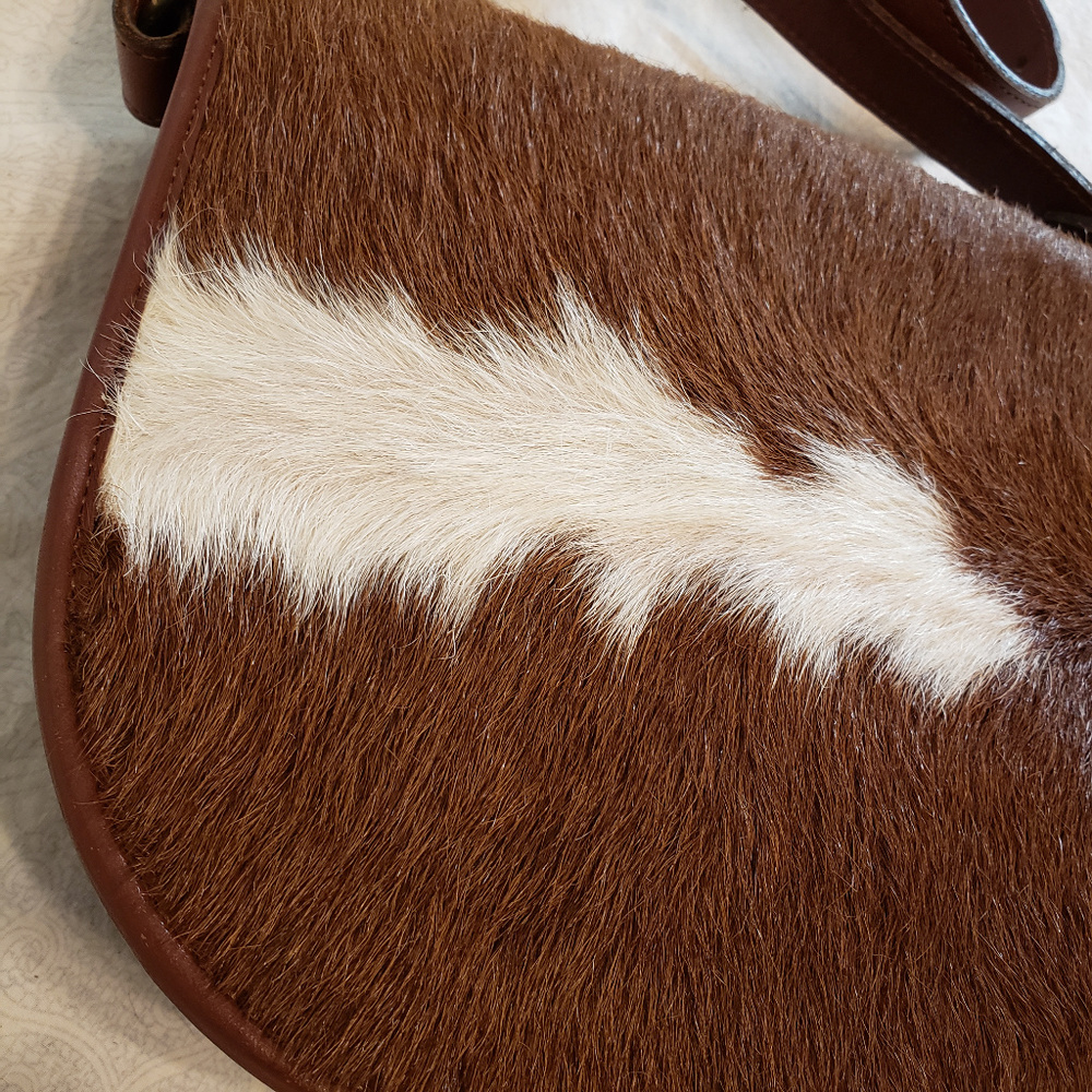 Ella Maiden Australia Leather Haircalf Crossbody - Picture 3 of 8